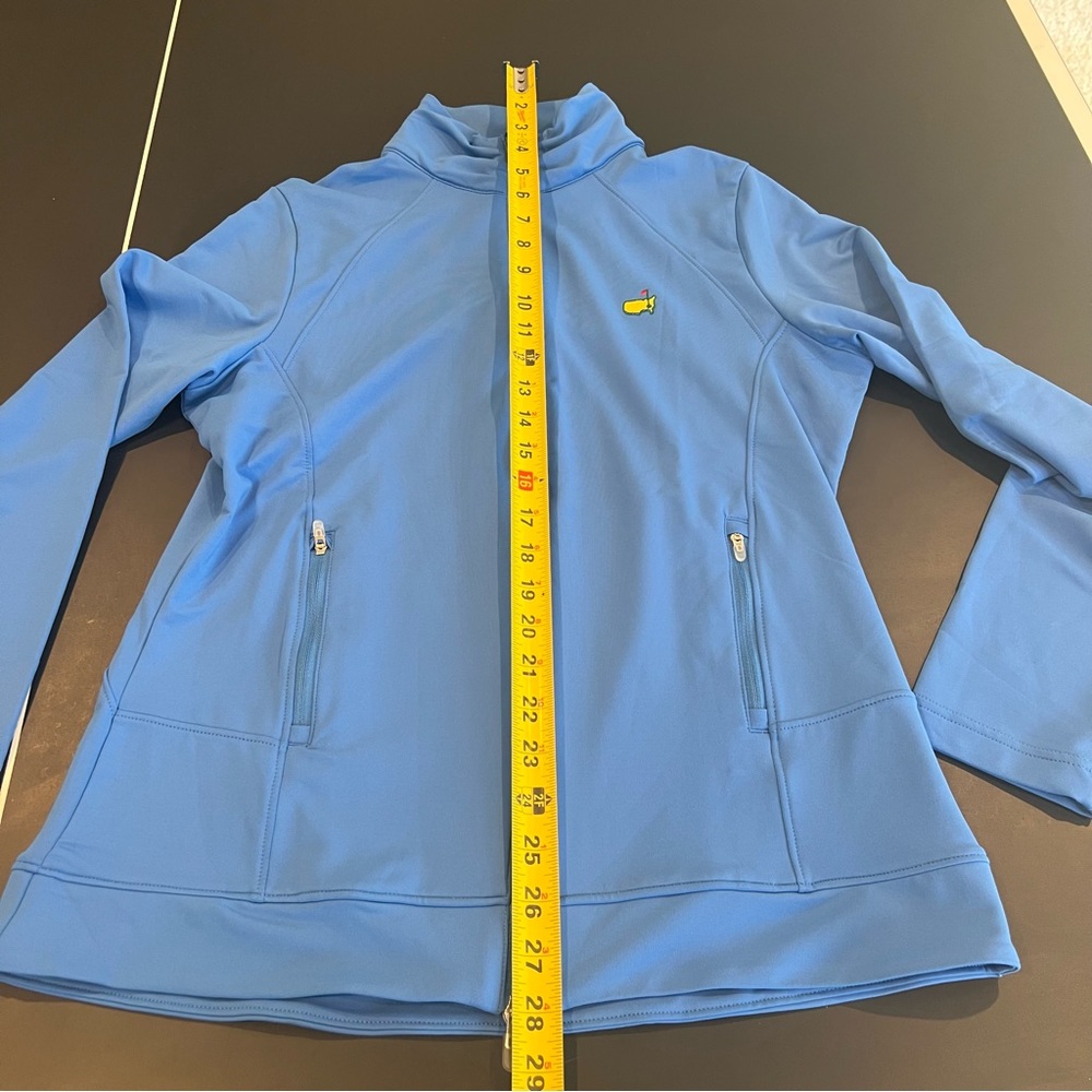 NWT Masters Golf Blue Full Zip Athletic Tech Jacket by Magnolia Lane Sz Medium - Picture 14 of 15